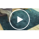 Modern was tapijt LINDO groen, antislip, shaggy