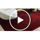 ORIENT 6039 tapijt bordeauxrood / zwart Frame, rozet, oosters, met franjes