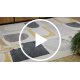 Tapijt FUSION 0213 wit / geel - Geometrisch, modern, abstract